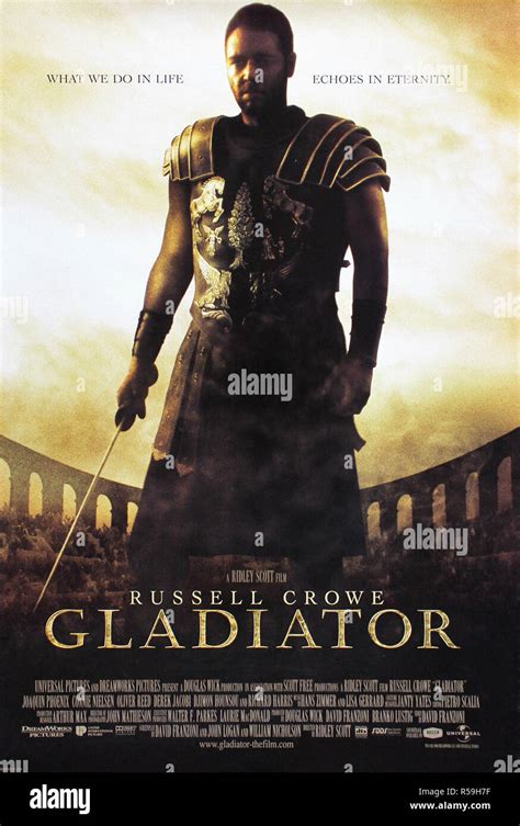 Gladiator movie poster hi-res stock photography and images - Alamy