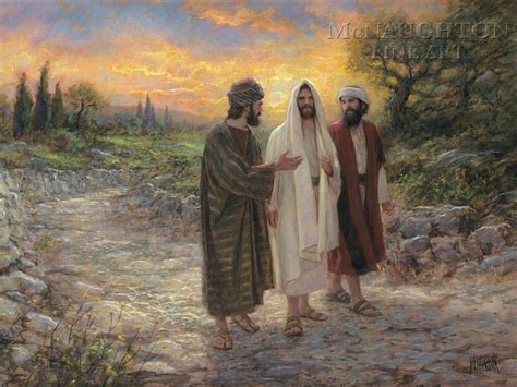 Road to Emmaus by Jon McNaughton 2 disciples, Jesus, Savior, Jesus of ...