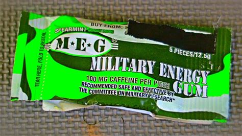 Military Energy Gum Taste Test - YouTube