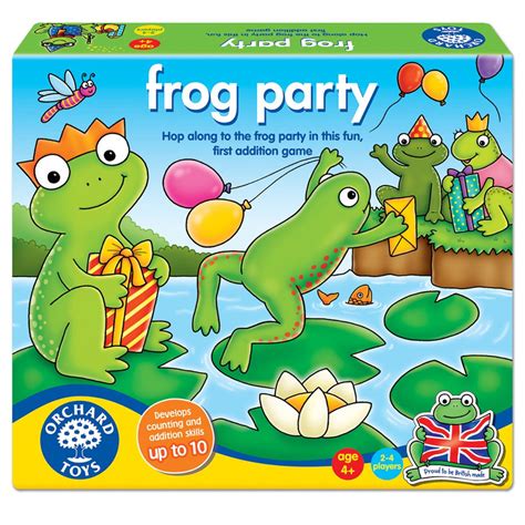 Orchard Toys Frog Party Counting & Addition Game|An educational Orchard Toys kids math board game