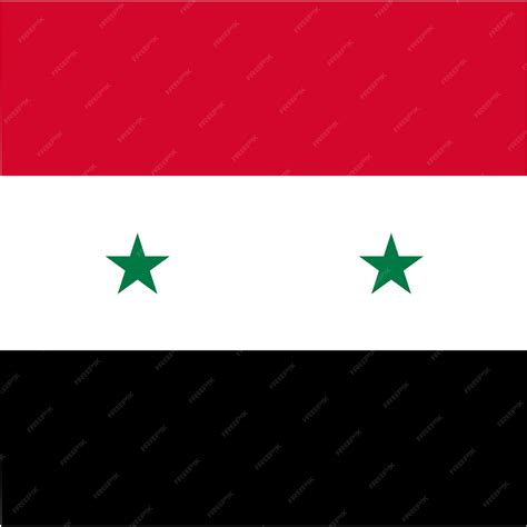 Drapeau De La Syrie | Vecteur Premium