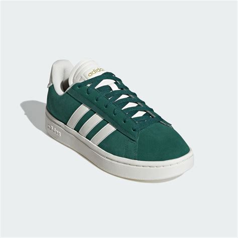 adidas Grand Court Alpha Cloudfoam Lifestyle Comfort Shoes - Green | adidas LK