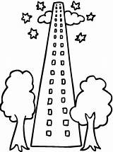 Easy Skyscraper Coloring Page  Free Printable Pages For Kids sketch template
