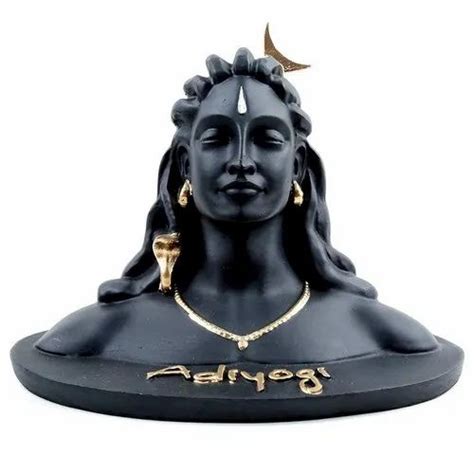 black resin Adi Yogi Statue at Rs 69 in Sikar | ID: 24412766088