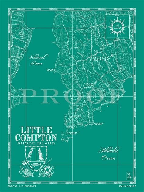 Map of Little Compton, RI | Custom maps | Bank and Surf