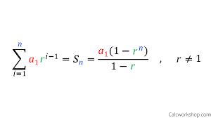 finite geometric series ,2 different formulas? - Mathematics Stack Exchange