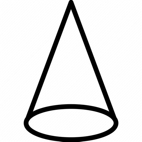 Cone, drawing, form, geometry, shape icon - Download on Iconfinder