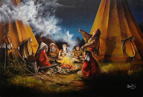 Story Teller Painting by David Paul