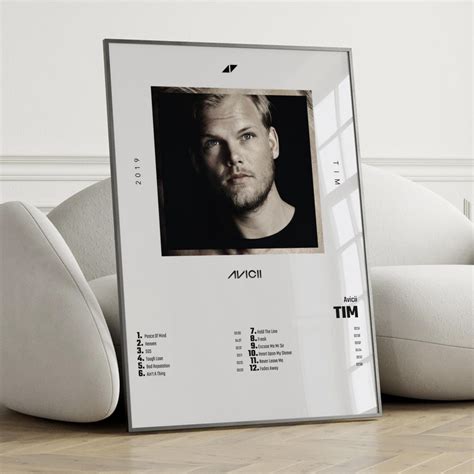 Avicii Tim Album Cover Poster Wall Art, Avicii, Tim - Etsy