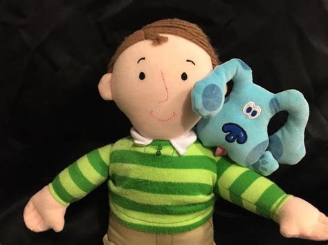 Eden Blues Clues Steve Plush Doll 16" Stuffed Singing Blue Dog Shoulder ...