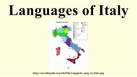 Languages of Italy - YouTube