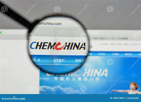 Milan, Italy - August 10, 2017: Chem China Logo on the Website H Editorial Photo - Image of firm ...