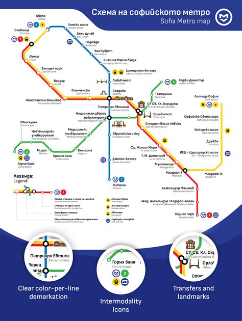 New official map of Sofia Metro 2019 :: Behance