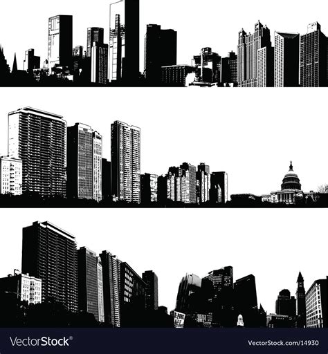 City buildings Royalty Free Vector Image - VectorStock