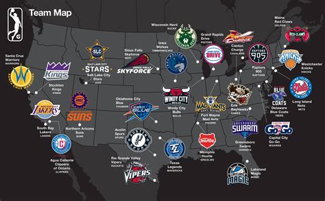 Nba G League Teams Map - Arlene Natassia