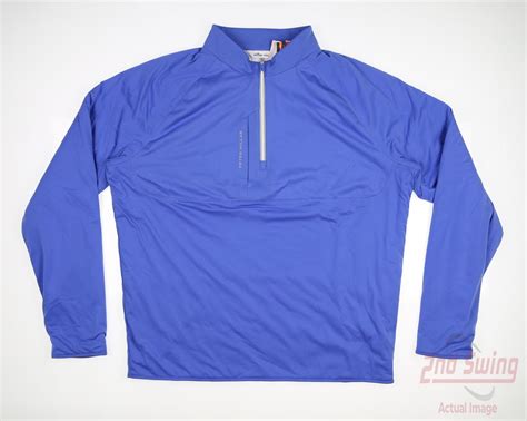 New W/ Logo Mens Peter Millar Golf 1/4 Zip Pullover X-Large XL Blue ...