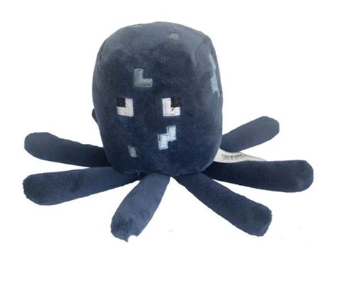 16cm 25cm Minecraft Squid Stuffed Plush Toys Blue Minecraft Cartoon ...