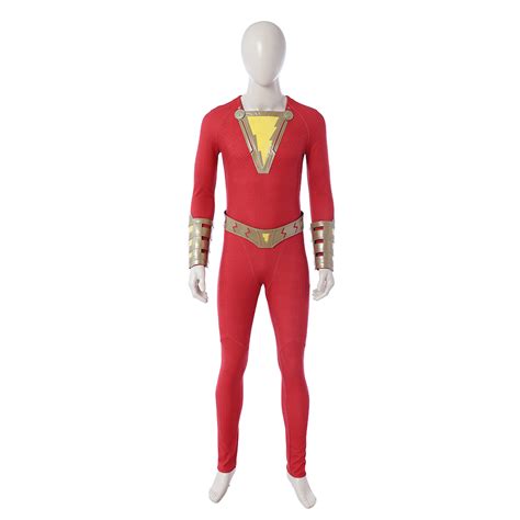 Quality Captain Marvel Shazam Cosplay Costume Shazam Jumpsuits | Captain marvel shazam, Marvel ...