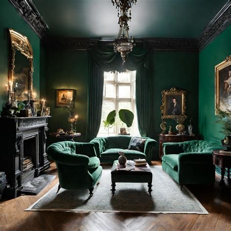 16 Delightful Victorian Dark Green Living Room ideas - Roxanna Jaye