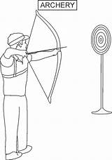 Archery Coloring Pages To Print sketch template