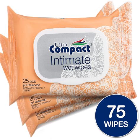 Ultra Compact Body Wipes for Women - Health and Beauty Feminine Wipes - pH-balanced Cleansing ...