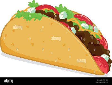 Taco vector illustration Stock Vector Image & Art - Alamy