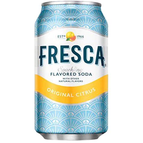 Fresca Soda, Sparkling Flavored, Original Citrus, Fridge Pack, 144 Fl ...