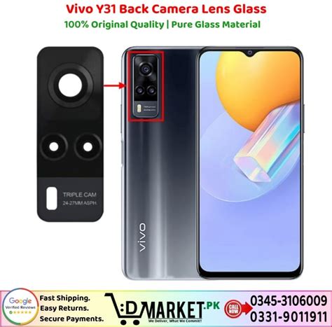 Vivo Y31 Back Camera Lens Glass Price In Pakistan