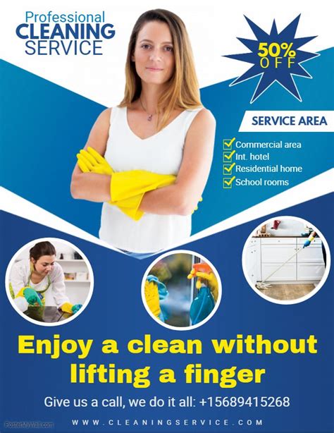 Professional Cleaner Service Flyer | Cleaning service flyer ...