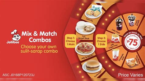 You can now 'Mix and Match' Jollibee combos