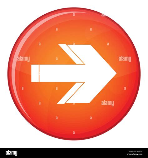 Arrow icon, flat style Stock Vector Image & Art - Alamy