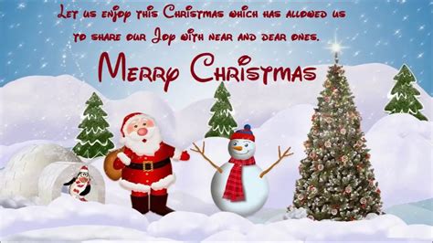 Best Merry Christmas Animation Video, Christmas wishes,Greetings card, Christmas 2017, Free ...