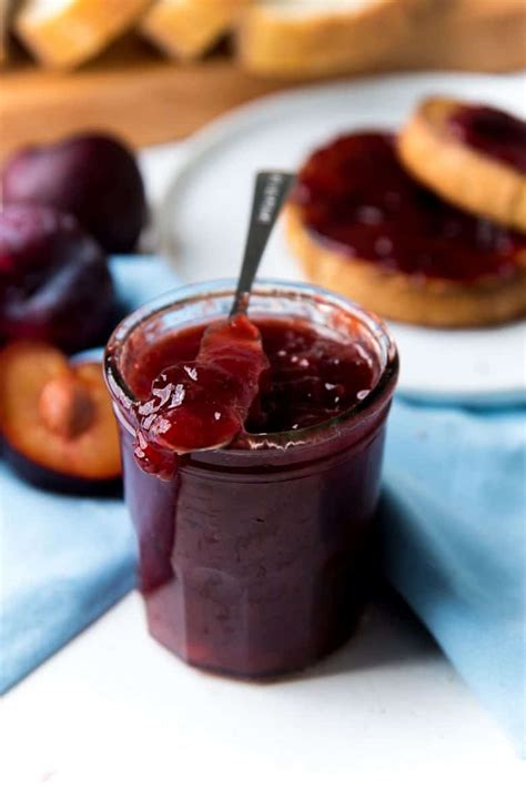 Spiced Plum Jam (No pectin, No peel) - The Flavor Bender