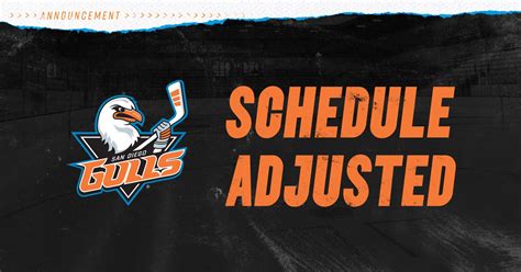 San Diego Gulls 2020-21 Updated Schedule Announced | San Diego Gulls