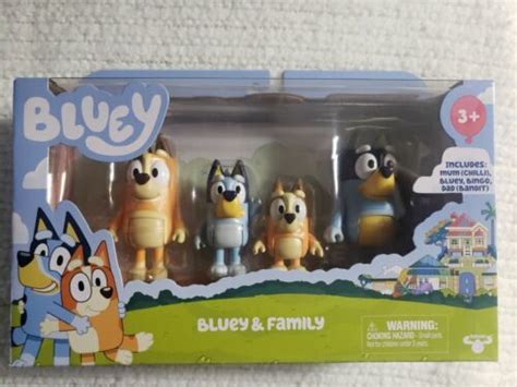 Bluey Family 4-Pack Figure Set | #4588197374