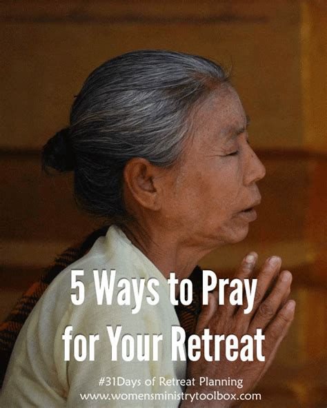 Day 8 - 5 Ways to Pray for Your Retreat (Free Printable) - Women's Ministry Toolbox