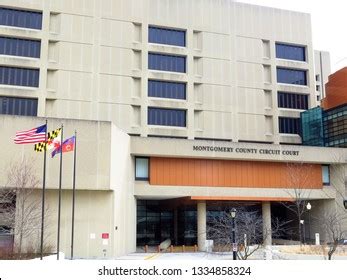 Montgomery County Circuit Court Downtown Rockville Stock Photo (Edit ...