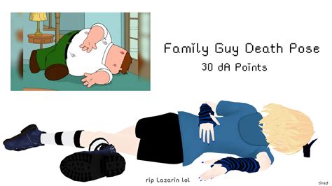 [MMD P2U] Family Guy Death Pose [30 points] by AdriMMD on DeviantArt