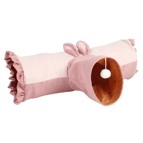 Rabbit Tunnels & Tubes - Small Animals Collapsible Hideouts Bunny Hideway Tube with Ball Toy 3 ...