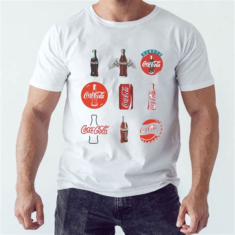 Retro Coca Cola Coke Bottle Logo Shirt