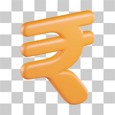 Premium PSD | Rupee currency symbol 3d icon