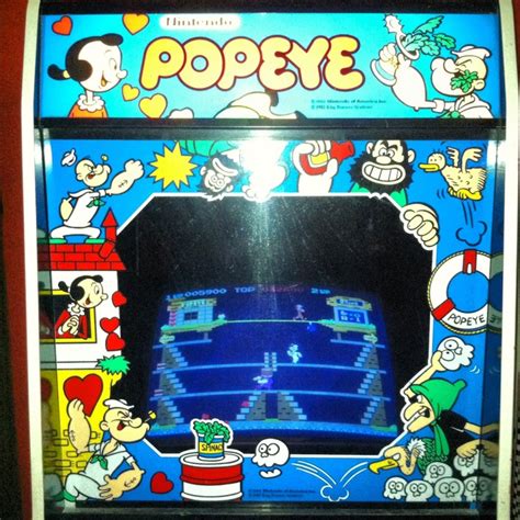 Popeye arcade game, found in the arcade at Kennywood Park in West Mifflin, PA. | Retro arcade ...