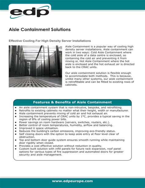 Aisle Containment Solutions