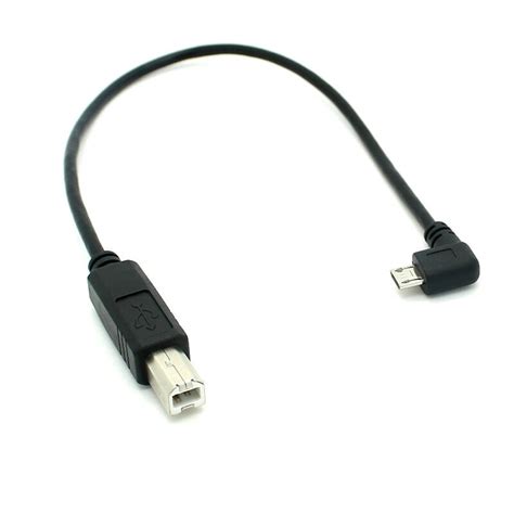 Micro USB Male to USB Type-B Male Adapter Cable (Black) - modDIY.com