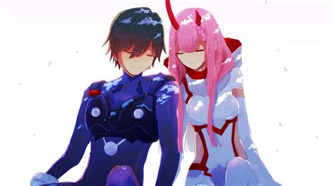 Download wallpaper 1920x1080 hiro and zero two, couple, anime, full hd ...