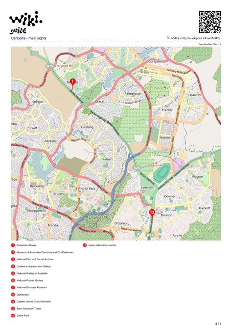 Map of Canberra