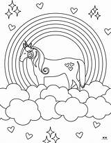 Rainbow Coloring Sheet Free Printable A Huge Over The Field sketch template