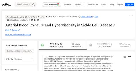 Arterial Blood Pressure and Hyperviscosity in Sickle Cell Disease - [scite report]