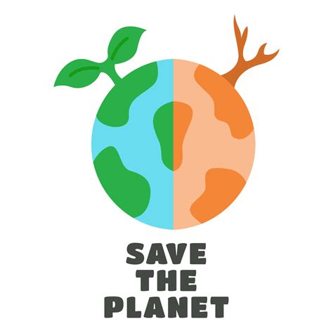 Save the planet vector illustration. Earth day. 21635675 Vector Art at ...