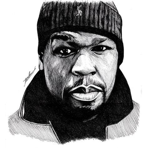 50 Cent Portrait Drawing by Musa Drammeh, via Behance | Drawings Galore ...